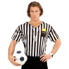 T SHIRT ARBITRE BLANC RAYE NOIR TAILLE M/L