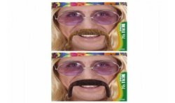 MOUSTACHE 70'S COULEUR ASSORTIES
