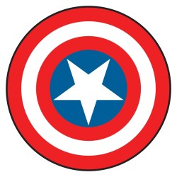 BOUCLIER EN MOUSSE CAPTAIN AMERICA