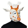 MASQUE LATEX DE GIRAFFE AVEC EFFET POILS