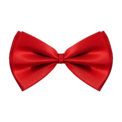 NOEUD PAPILLON ROUGE DE LUXE AJUSTABLE