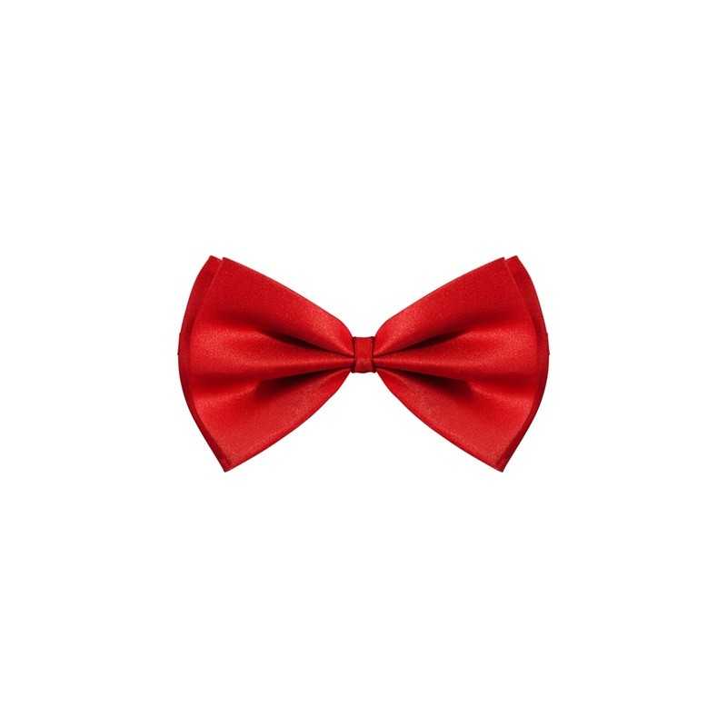 NOEUD PAPILLON ROUGE DE LUXE AJUSTABLE