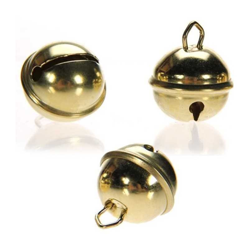 18 GRELOTS DE 2.5 CM OR