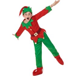 DEGUISEMENT COMPLET ELF OU LUTIN DE NOEL ENFANT TAILLE S 4/6 ANS