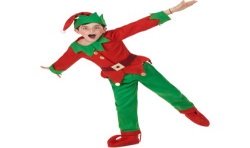 DEGUISEMENT COMPLET ELFE OU LUTIN DE NOEL ENFANT TAILLE M 7-9 ANS