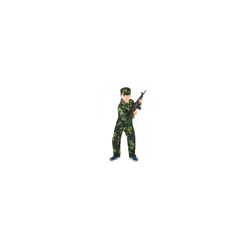 DEGUISEMENT SOLDAT MILITAIRE ENFANT TAILLE S 4/6 ANS