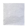 20 SERVIETTES PARTY PORCELAIN ARGENT 33 X 33 CM