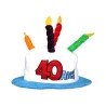 CHAPEAU GATEAU ANNIVERSAIRE 40 ANS 