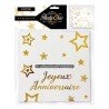 URNE ANNIVERSAIRE PARTY CHIC BLANC ET OR