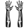 LONGS GANTS NOIRS SQUELETTE TISSU