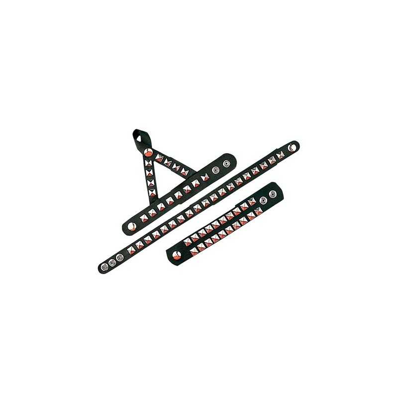 SET HARD ROCK SMILI CUIR RAS DE COU CLOUTE BRACELET GANT POUR DOIGT