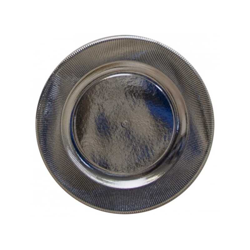 4 SOUS ASSIETTES ARGENT BRILLANT