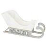 LUGE TRAINEAU BOIS BLANC NOEL