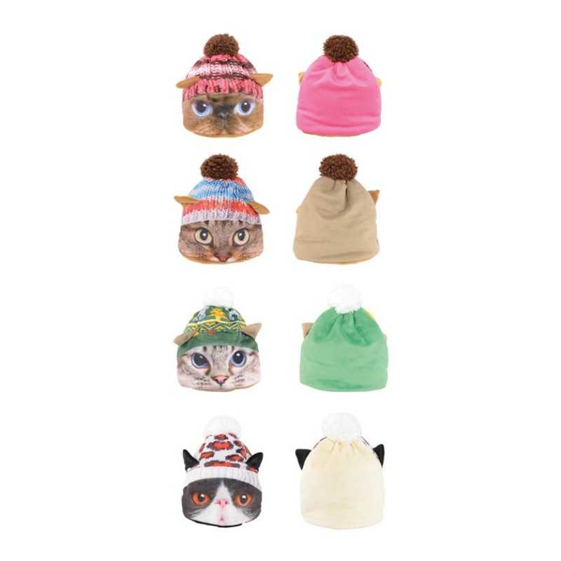 BONNET CHAT POLAIRE 4 MODELES ASSORTIS