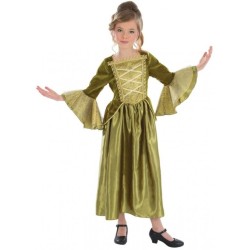 DEGUISEMENT ROBE PRINCESSE VERTE MEDIEVALE TAILLE 152