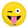 BALLON METALLIQUE EMOJI TIRE LA LANGUE 46CM