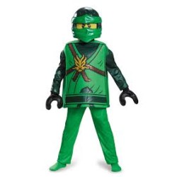 DEGUISEMENT LLOYD NINJAGO VERT DELUXE TAILLE 10/12 ANS