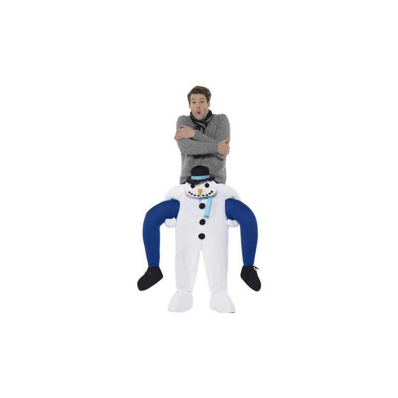 DEGUISEMENT PIGGYBACK A DOS DE BONHOMME DE NEIGE