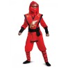 DEGUISEMENT LEGACY KAI NINJAGO LEGO ROUGE TAILLE 10-12 ANS