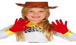 GANTS COURTS ROUGE ENFANT TAILLE UNIQUE