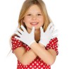 GANTS COURTS BLANC ENFANT 17 CM
