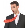 CRAVATE ROUGE A SEQUINS