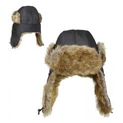 CHAPEAU D'AVIATEUR AVEC FOURRURE