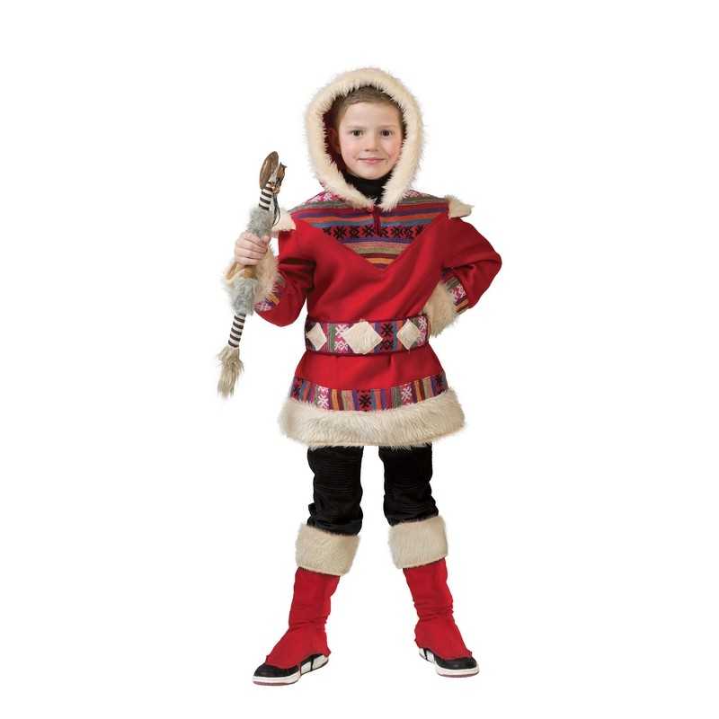 DEGUISEMENT ESKIMO NANOOK ROUGE TAILLE 128