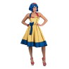 DEGUISEMENT ROBE POP ART JAUNE TAILLE 36/38