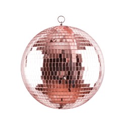 BOULE A FACETTES MIROIR 30 CM ROSE 