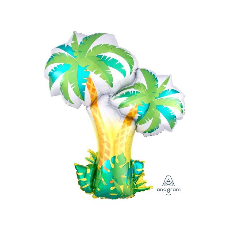 BALLON METALIQUE DOUBLE PALMIER 68 X 86 CM