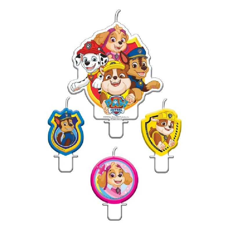 4 BOUGIES PAT PATROUILLE