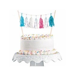 DECORATION POUR GATEAU POMPOM SIRENE