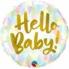 BALLON METALLIQUE ROND 46 CM HELLO BABY