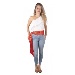 CEINTURE DE TISSU ROUGE