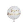 BALLON METALLIQUE ROND JOYEUX ANNIVERSAIRE