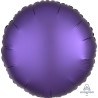 BALLON METALLIQUE ROND SATIN VIOLET ROYAL 43 CM