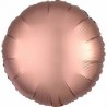 BALLON METALLIQUE ROND SATIN ROSE GOLD 43 CM