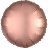 BALLON METALLIQUE ROND SATIN ROSE GOLD 43 CM