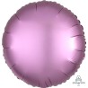 BALLON METALLIQUE ROND SATIN FLAMINGO 43 CM