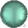 BALLON METALLIQUE ROND SATIN JADE 43 CM
