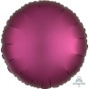 BALLON METALLIQUE ROND SATIN POMEGRANA FUSCHIA 43 CM