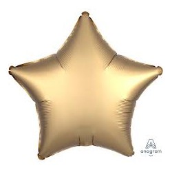 BALLON METALLIQUE ETOILE SATIN OR 43 CM