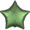 BALLON METALLIQUE ETOILE SATIN VERT EMERAUDE 43 CM