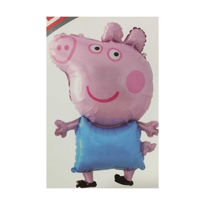 BALLON METALLIQUE PEPPA PIG BLEU 48 X 81 CM