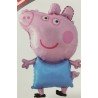 BALLON METALLIQUE PEPPA PIG BLEU 48 X 81 CM
