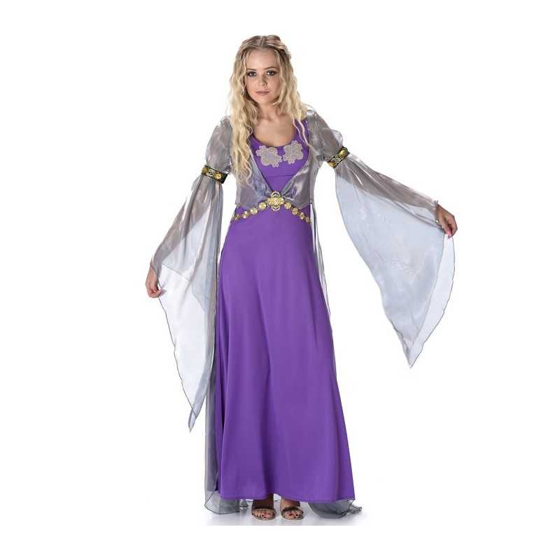 DEGUISEMENT PRINCESSE MEDIEVALE VIOLETTE TAILLE S 