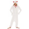 DEGUISEMENT KIGURUMI CHAT BLANC PORTE BONHEUR TAILLE 180 CM 