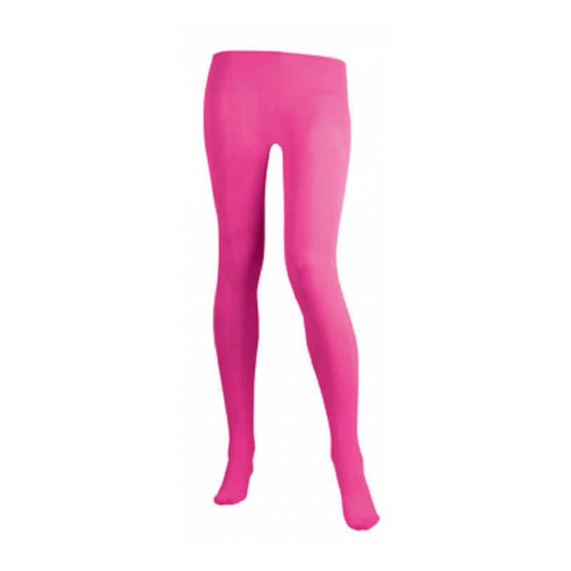 COLLANTS ROSES FLUO TAILLE ADOS