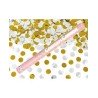 CANON CONFETTIS METALICS ROND ARGENT ET OR 80 CM